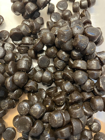 Sugar free Licorice Buttons - Sulkervrije Zoete Dropbolletjes