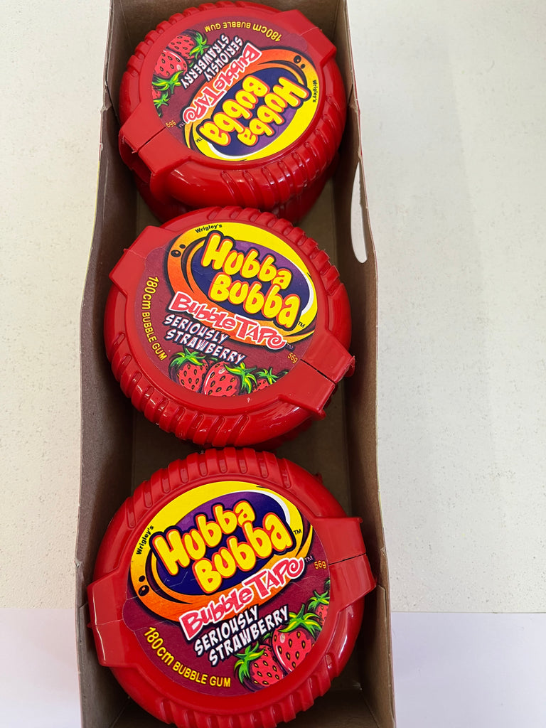 Hubba Bubba Seriously Strawberry Bubble Gum Tape