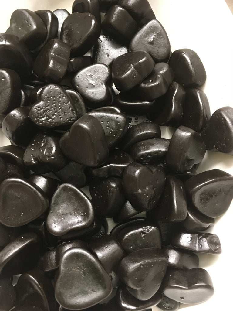 Sugar free Dutch Licorice - salted - hearts