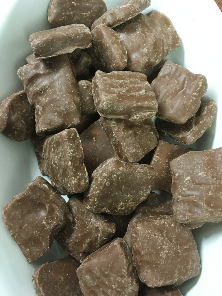 Chocolate coated Peanut Brittle