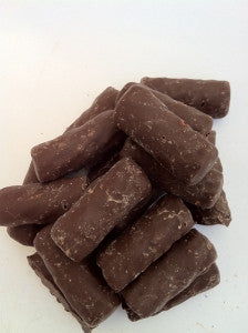 Chocolate (Dark) Coated Black Licorice Logs