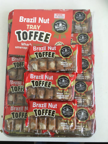 Walkers English Brazil Nut Toffee Tray