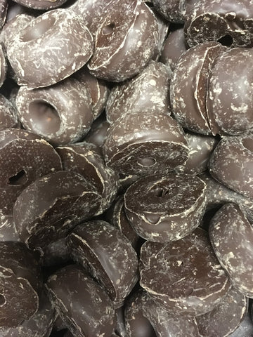 Chocolate (Dark) Coated Aniseed Rings - GLUTEN FREE